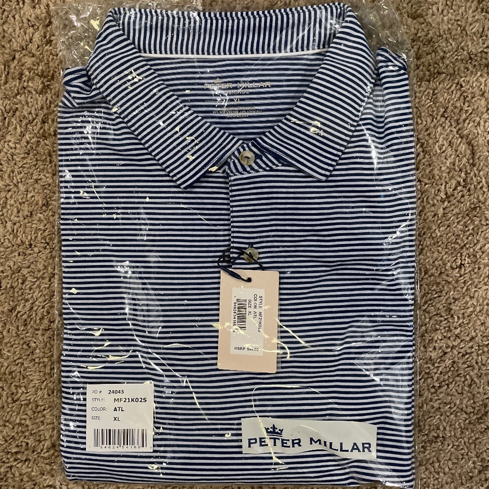 New Peter Millar seaside XL men’s golf polo